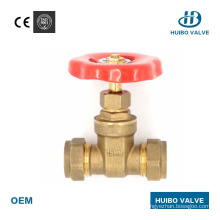 Loose Joint Forged Brass Gate Valve in Stock